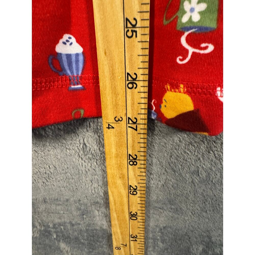 NOS NWT VTG 90s Disney Store Winnie The Pooh “Pooh Cocoa” Pajama Set Medium Red - Picture 14 of 15